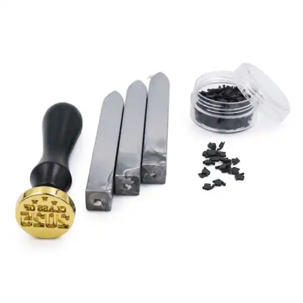 Silver Graduation Envelope Sealing Wax Stamp Kit Reflections Class 2025 Grad